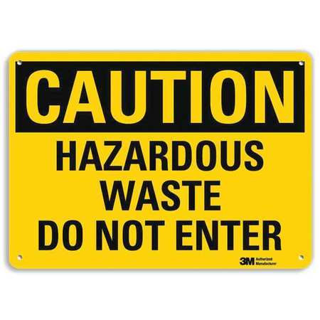 LYLE U4-1380-RA_14X10 SAFETY SIGN HAZARDOUS DO NOT ENTER 10INH