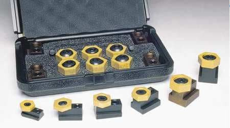 MITEE-BITE PRODUCTS INC 10644 12 PIECE FIXTURE CLAMP T-SLOT KIT WITH 1