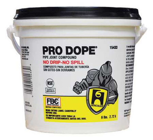 HERCULES 15433 PRO DOPE[R THREAD SEALANT 6 LB. GRAY