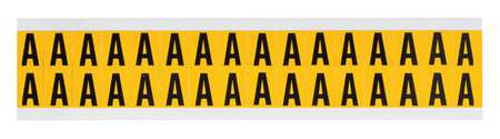 BRADY SPC ABSORBENTS 1520-A LETTER LABEL A 3/4IN.HX9/16IN.W VINYL