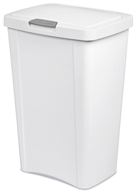 STERILITE CORP 10458004 WASTEBASKET TOUCHTOP WHT 13G