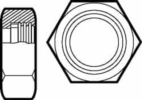 VNE 13H1.0 NUT T304 SS BEVEL SEAT 1 