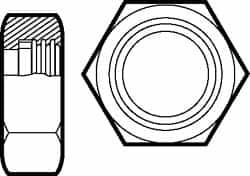 VNE 13H4.0 NUT T304 SS BEVEL SEAT 4 