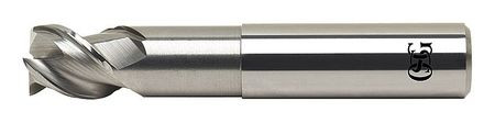OSG 20480700 1/2" DIAM 3 FLUTE SINGLE END SOLID CARBI