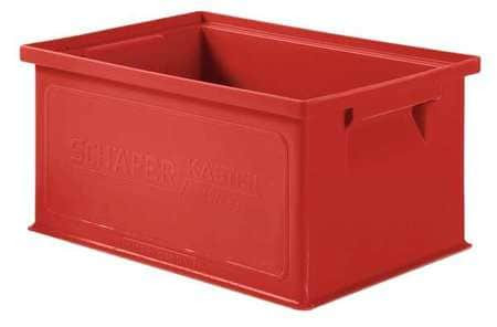 SCHAEFER 1463.130906RD1 SOLID WALL STACKING CONTAINER 13X9X6XRED