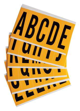 BRADY SPC ABSORBENTS 1560-LTR KIT LETTER LABEL A THRU Z 5IN.HX1-3/4IN.W