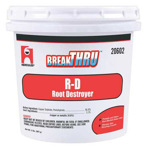 HERCULES 20602 ROOT DESTROYER CRYSTALS,2 LB.