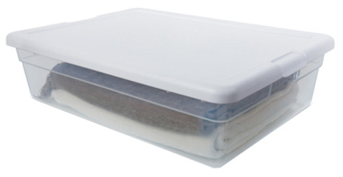 STERILITE CORP 16558010 BOX STORAGE WHITE 28 QT       