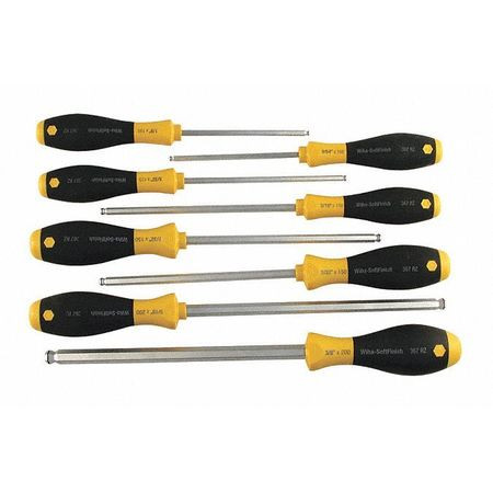 WIHA TOOLS 36793 MAGICRING BALLEND S/F DRIVER 8 PC SET