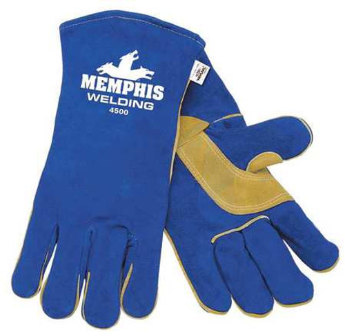 MCR SAFETY 4500XXL WELDING GLOVES, MEMPHIS WELDING, 2X-LARG