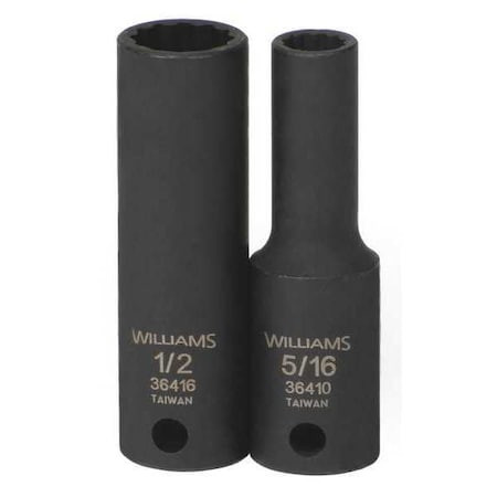 WILLIAMS 36426 3/8 DR 13/16 DP IMP SKT 12PT            
