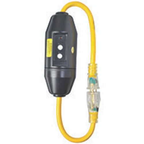 COLEMAN CABLE 2817 2' 1-OUTLET IN-LINE GFCIYJ
