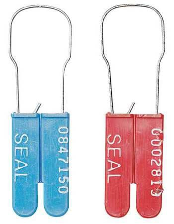 BROOKS 6000000-3 PADLOCK SEAL BLUE PK100