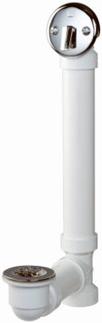 PLUMB PAK 640PVC BATH DRAIN TRIPLEVER ASSY CHRM