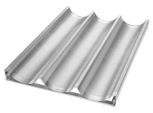 CHICAGO METALLIC 49011 BAGUETTE/FRENCH BREAD PAN 3 MOULDS