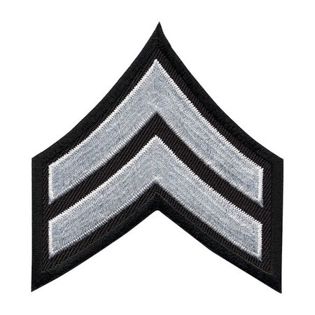 HEROS PRIDE 5400C EMBROIDERED PATCH CPL WHITE ON BLACK PR