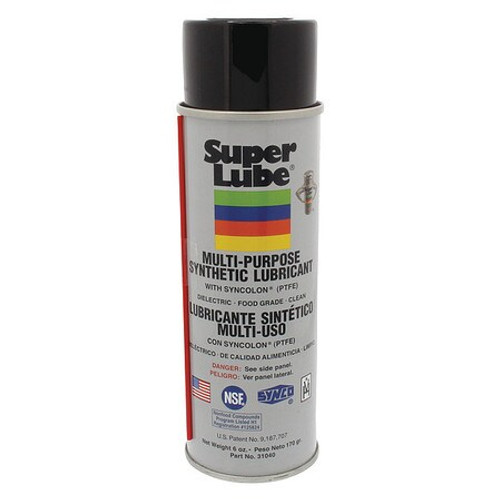 SUPER LUBE 31040 MULTIPURPOSE AEROSOL SPRAY PTFE 6 OZ.