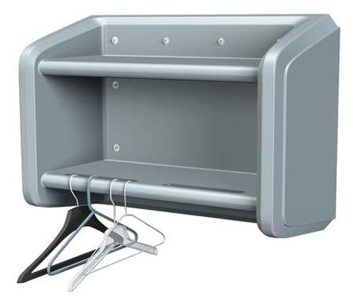 CORTECH 7604SB WALL SHELF/COAT RACK 28INH 34INW 14IND