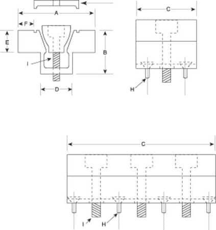 MITEE-BITE PRODUCTS INC 60071 1-1/2" WIDTH, ALUMINUM, WEDGE CLAMP STOC