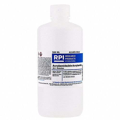 RPI A11405-500.0 ACRYLAMIDE/BIS-ACRYL 29 1 SOLUTION 500ML