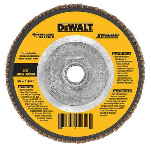 DEWALT TOOLS DW8378 7" 80 GRIT 5/8-11 CENTER HOLE TYPE 27 ZI