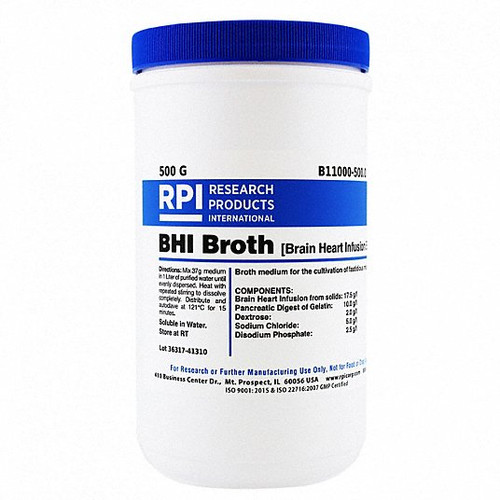 RPI B11000-500.0 BRAIN HEART INFUSION BROTH 500G