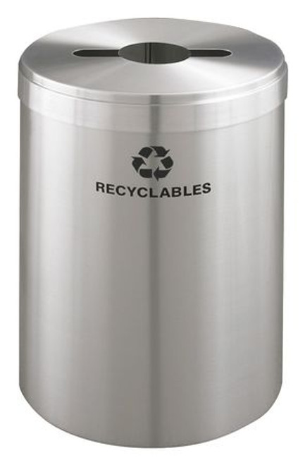 GLARO INC. M-2042SA-SA-R RECYCLING CONTAINER SILVER 41 GAL.