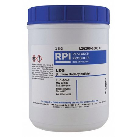 RPI L26200-1000.0 LITHIUM DODECYL SULFATE (LDS) 1KG
