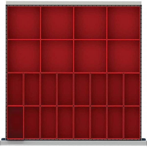 LISTA DR024-100 24-COMPARTMENT DRAWER DIVIDER LAYOUT FOR