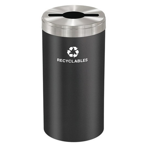 GLARO INC. M-1542BK-SA-R RECYCLING CONTAINER,BLACK,23 GAL.