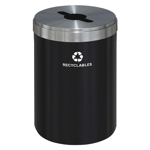 GLARO INC. M-2042BK-SA-R STNARY RCYCLING CNTAINER BLK 41GAL