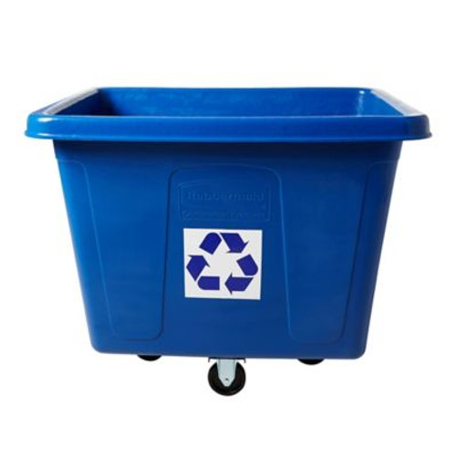 RUBBERMAID COMMERCIAL PRODUCTS FG461673BLUE 16 CU FT BLUE RECTANGLE RECYCLING CONTAI