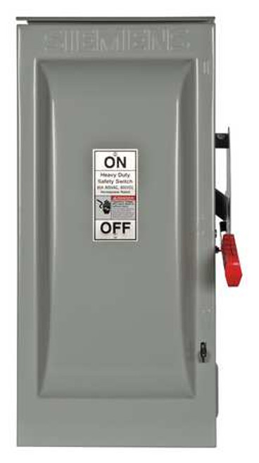 SIEMENS HF362RL SAFETY SWITCH FUSIBLE 60A 600VAC 3PH