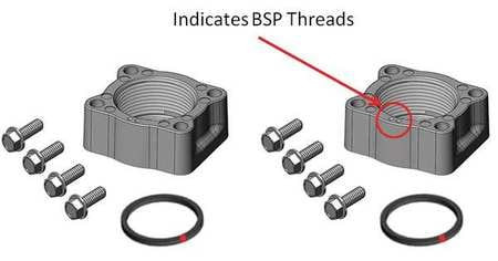 FILL-RITE KIT900PF1.5B METER/FLANGE KIT 1-1/2 IN BSPT NICKEL