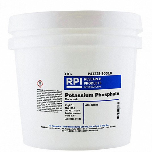 RPI P41225-3000.0 POTASSIUM PHOSPHATE MONOBASIC 3KG