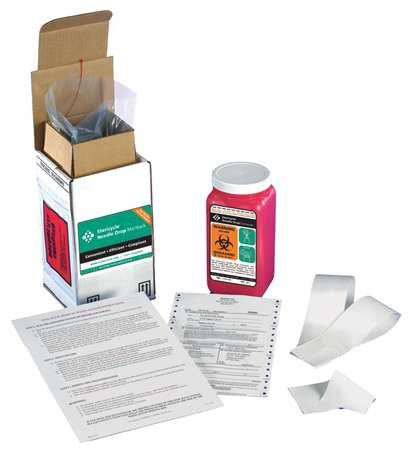 STERICYCLE 1Q1V4 SHARPS MAILBACK SYSTEM 1/4 GAL. RED