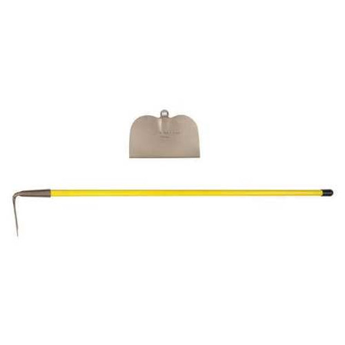 AMPCO SAFETY TOOLS H-102FG 10" HOE- GARDEN W/FBG HANDLE