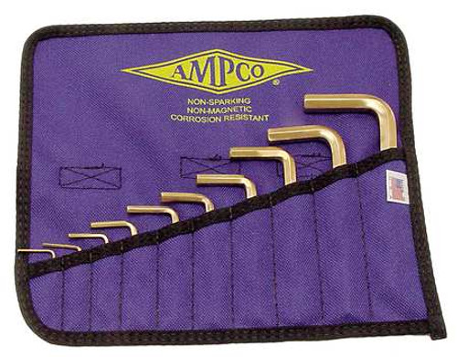 AMPCO SAFETY TOOLS M-42 10 PIECE L-KEY HEX KEY SET AMPCO SAFETY TOOLS M-42 10 PIECE L-KEY HEX KEY SET