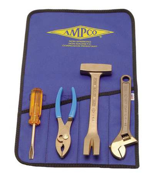 AMPCO SAFETY TOOLS M-46 4 PIECE NONSPARKING TOOL SET AMPCO SAFETY TOOLS M-46 4 PIECE NONSPARKING TOOL SET