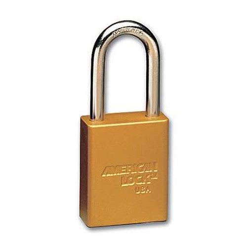 AMERICAN LOCK A1106KAYLW SETOF12 LOCKOUT PADLOCK KA GOLD 1/4 IN. PK12