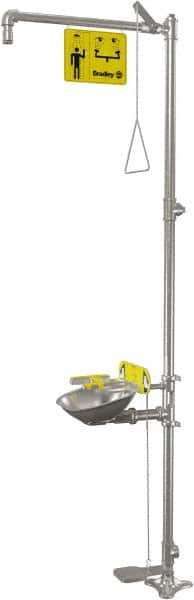 BRADLEY FIXTURES CORP. S19314SS16 1-1/4" INLET, 22 GPM SHOWER FLOW, DRENCH