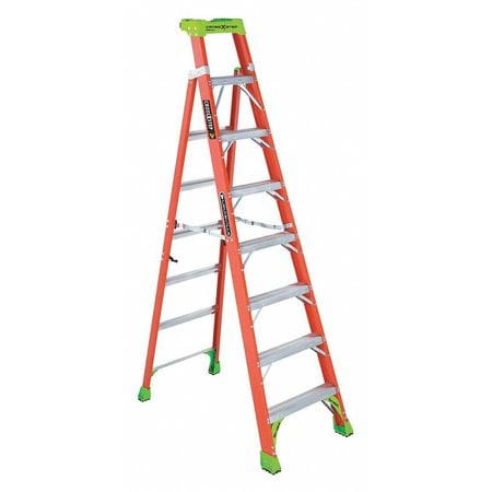 LOUISVILLE LADDER FXS1508 2-IN-1 CROSS STEP LADDER, FIBERGLASS, TY