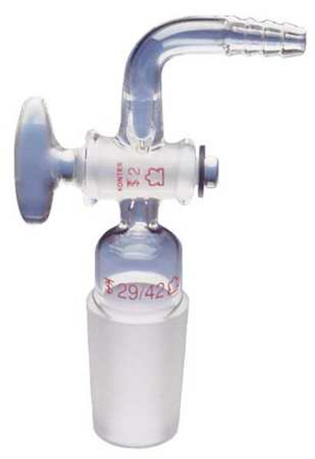 KONTES 185000-2942 ADAPTER VALVED INLET TRANSPARENT 29/42