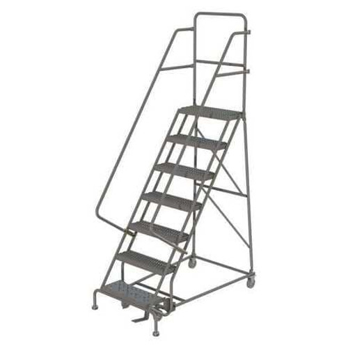 TRI-ARC KDSR107162 ROLLING LADDER 7 STEP STEEL SERRATED