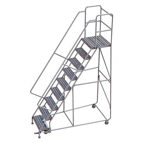 TRI-ARC WLAR109244-D4 ROLLING LADDER 9 STEP ALUMINUM RIBBED
