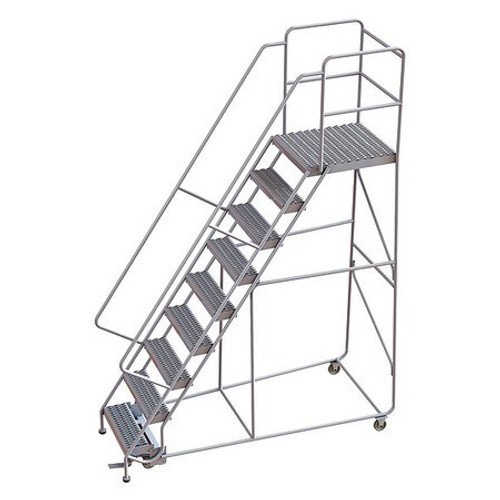TRI-ARC WLAR109245-D5 ROLLING LADDER 9 STEP ALUMINUM SERRATED