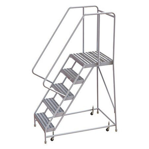 TRI-ARC WLAR105244-D4 ROLLING LADDER 5 STEP ALUMINUM RIBBED