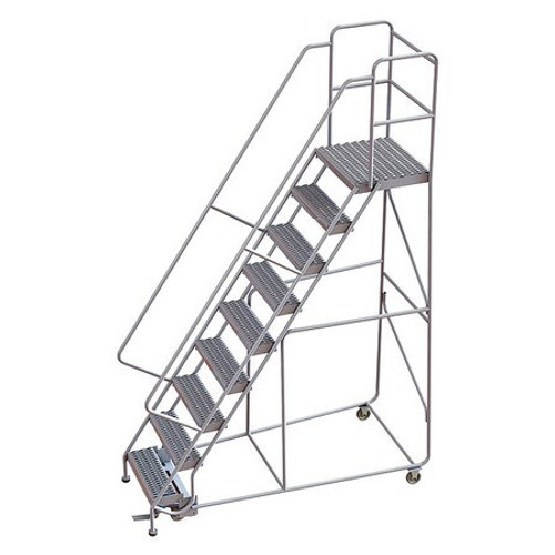 TRI-ARC WLAR109245-D4 ROLLING LADDER 9 STEP ALUMINUM SERRATED