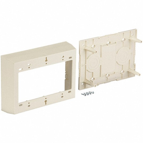 WIREMOLD LEGRAND 2348-3 THREE GANG BOX FITTING IVORY PVC