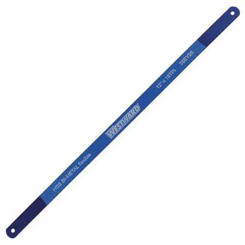 WESTWARD 38EY26 HACKSAW BLADE 12 IN. 18 TPI BI-METAL